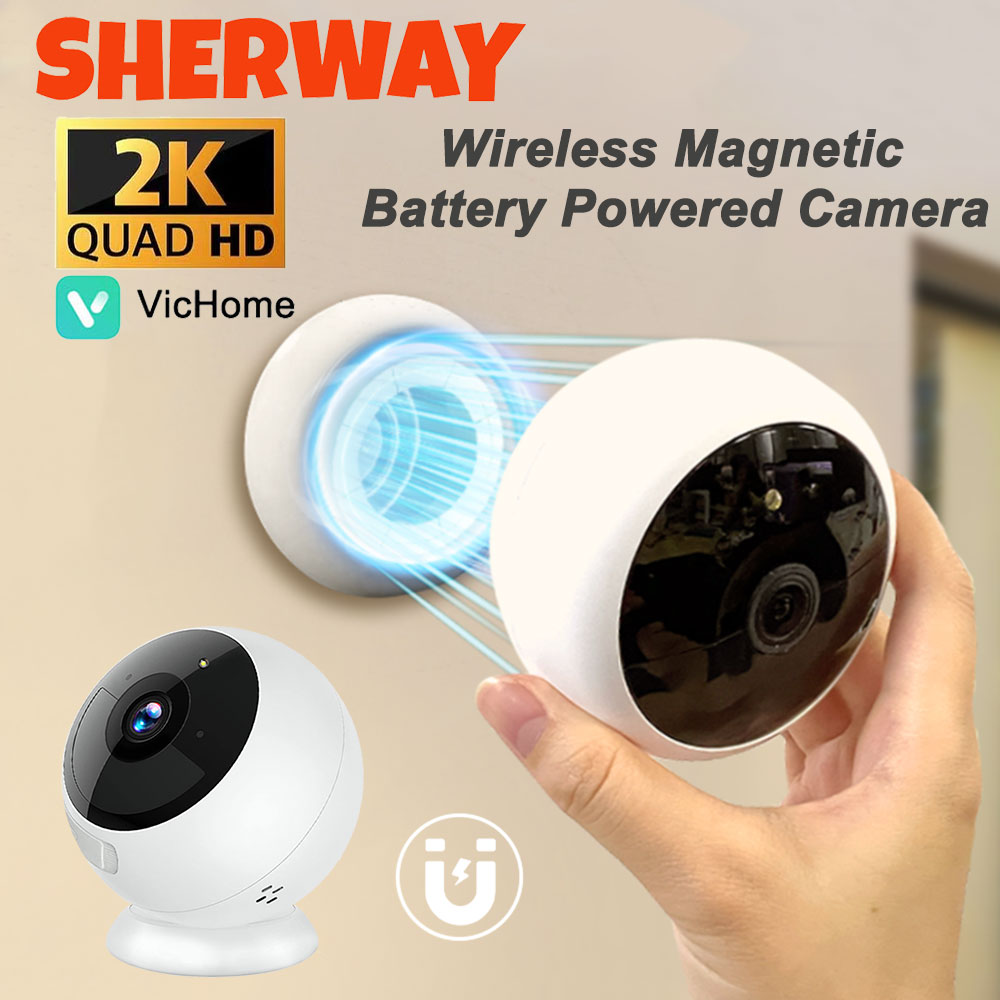 Smart Home Battery Camera Ezviz - 2K 5MP Wifi Home Security Camera