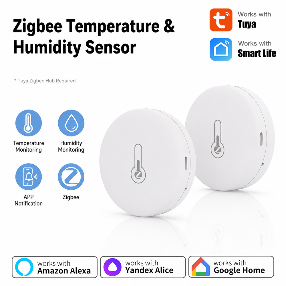 Smart Home Energy Monitor - Tuya Zigbee Temperature And Humidity Sensor