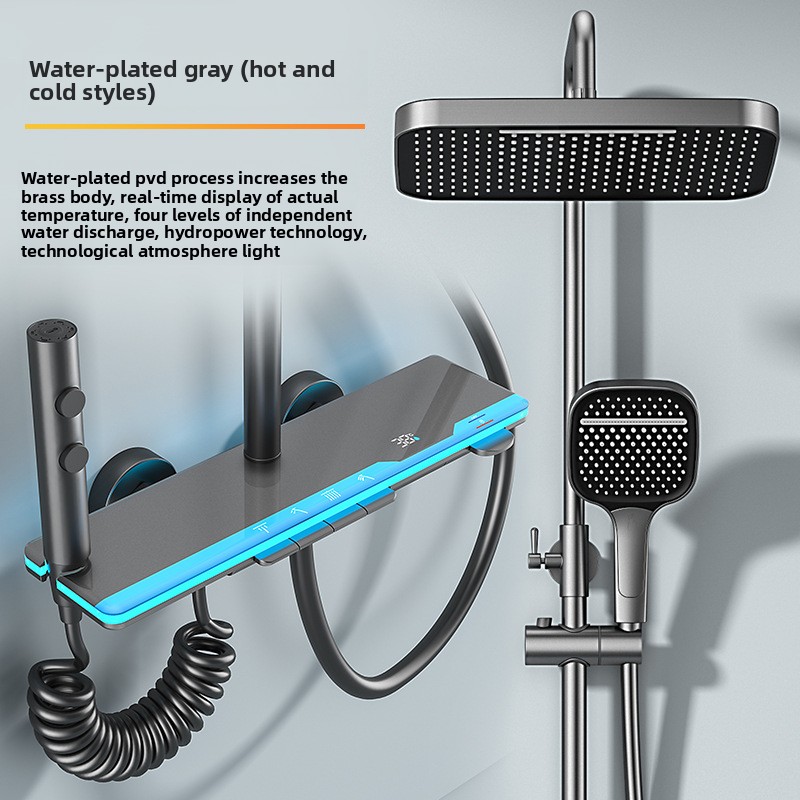 Smart Home Display - Smart Digital Display Thermostatic Shower Set