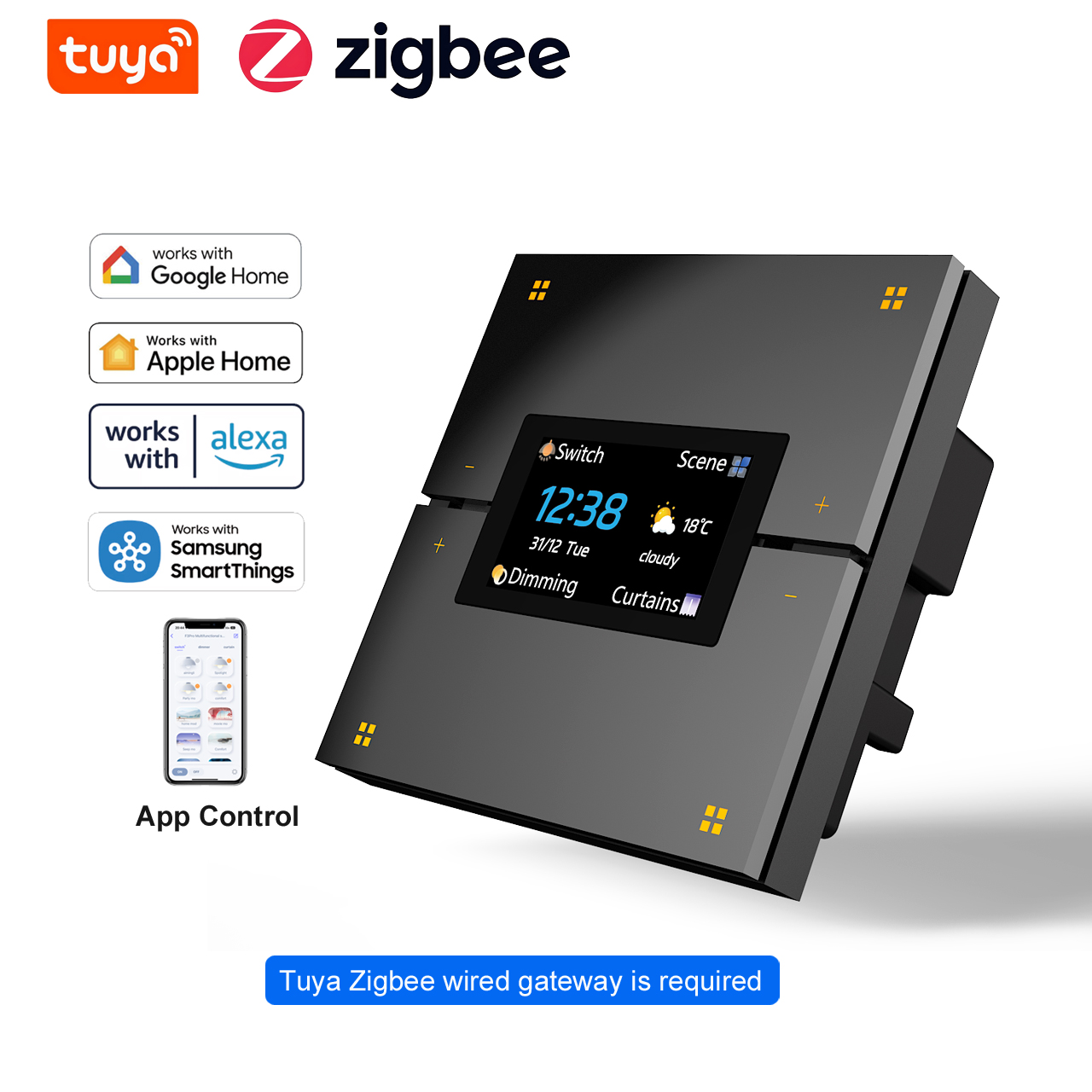 Smart Home Display - M9 Pro 8-Button UK Tuya Smart