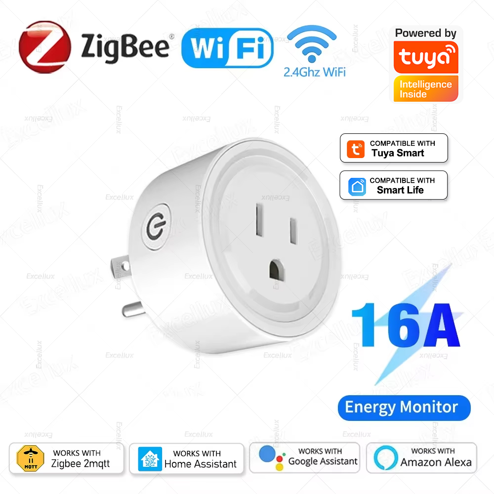 Smart Home Energy Monitor - Tuya WiFi Or Zigbee Smart Socket