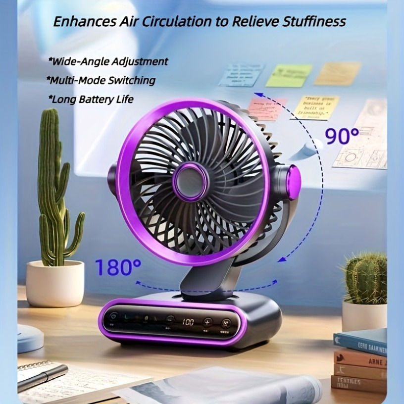 Smart Home Ventilation - Smart Desktop Circulation Fan 4 Modes
