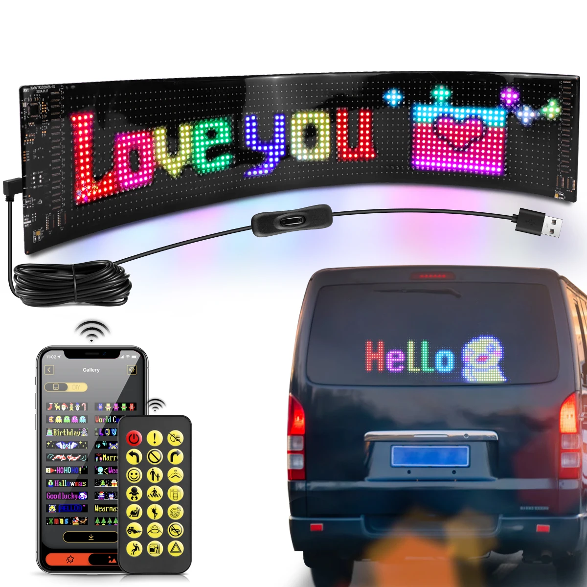 Truck Car Devil Eye LED Sign C - Smart Home Logo review and price