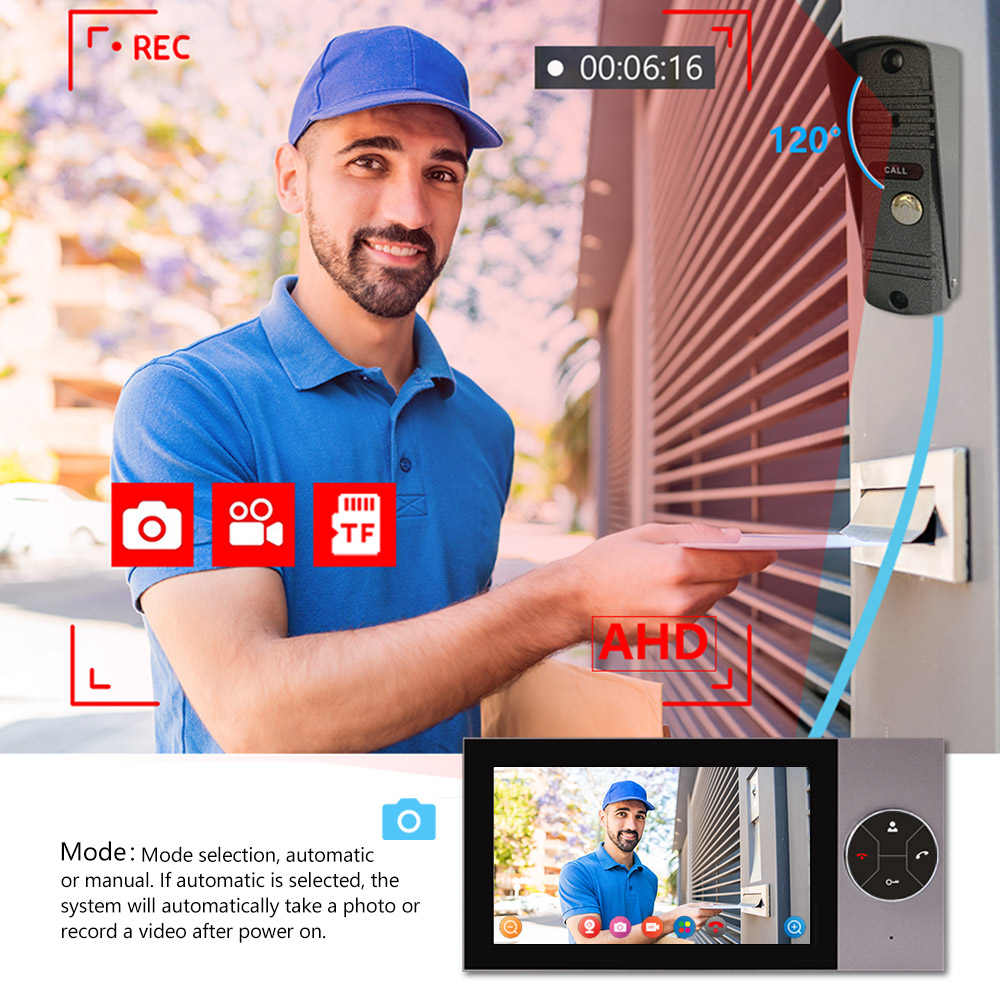 7Inch IPS Screen 2MP 1080P Tuy - Wifi Doorbell Camera review and price