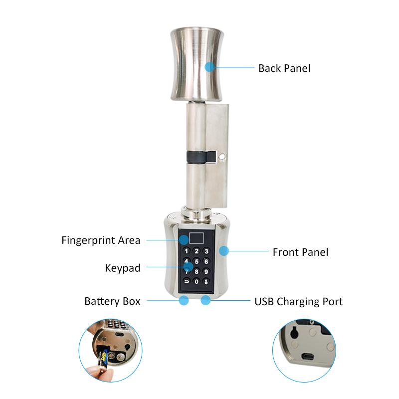 Fingerprint Smart Cylinder Loc - Airbnb Smart Home review and price