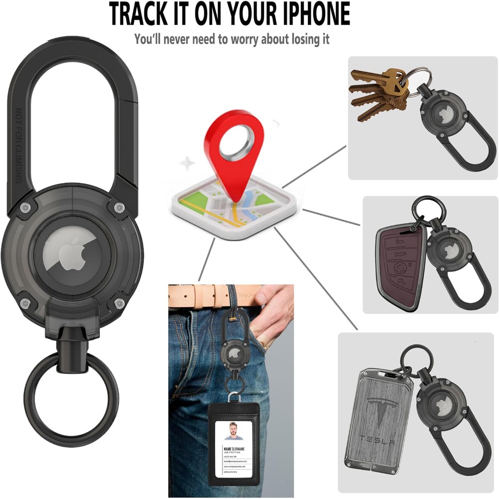 For AirTag Holder Keychain,All - Smart Home Group review and price
