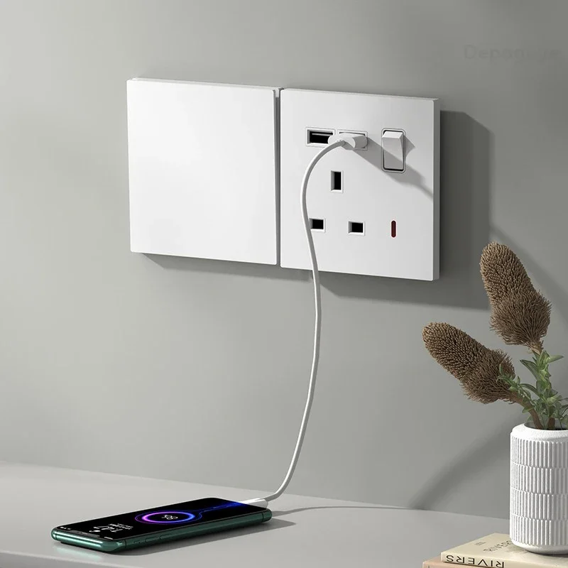 UK Standard Power Socket 13A Q - Smart Wall Socket review and price