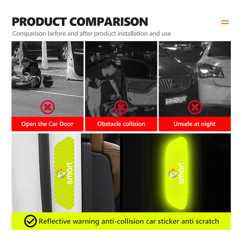 Car Door Stickers DIY Reflecti - Smart Home Logo review and price