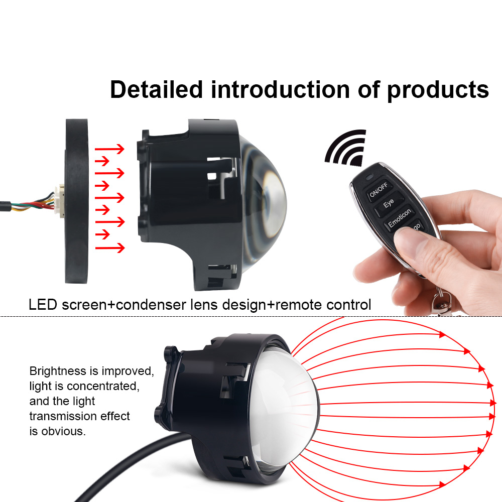 Devil's Eye Car LED Headlight  - Smart Home Logo review and price