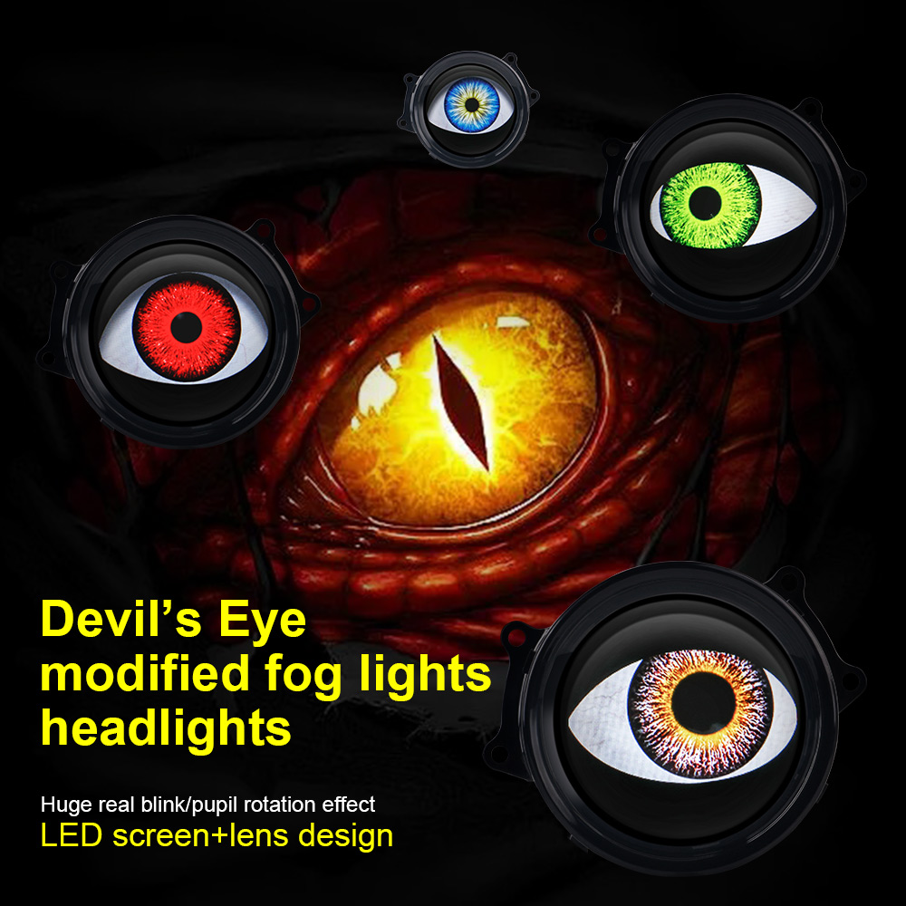 Devil's Eye Car LED Headlight  - Smart Home Logo review and price
