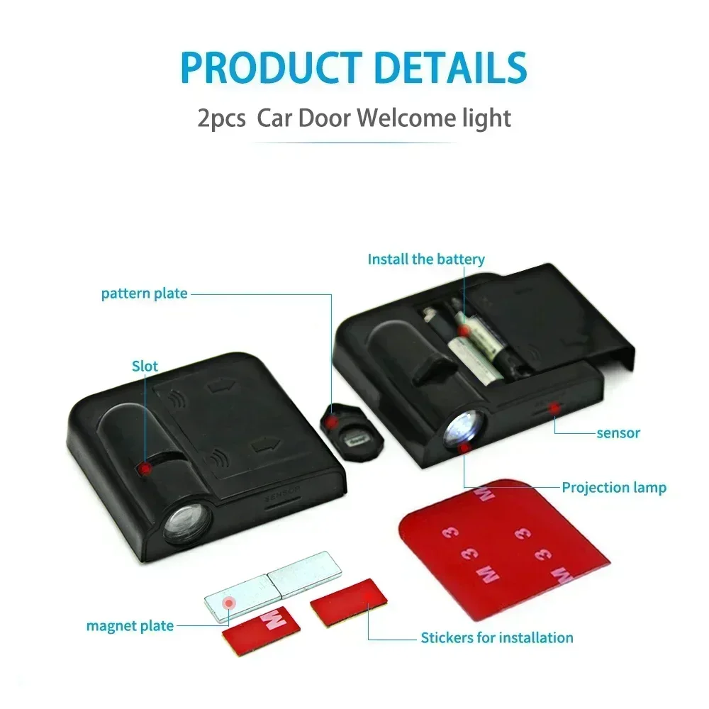 2PCS Car Door Emblem Projector - Smart Home Logo review and price