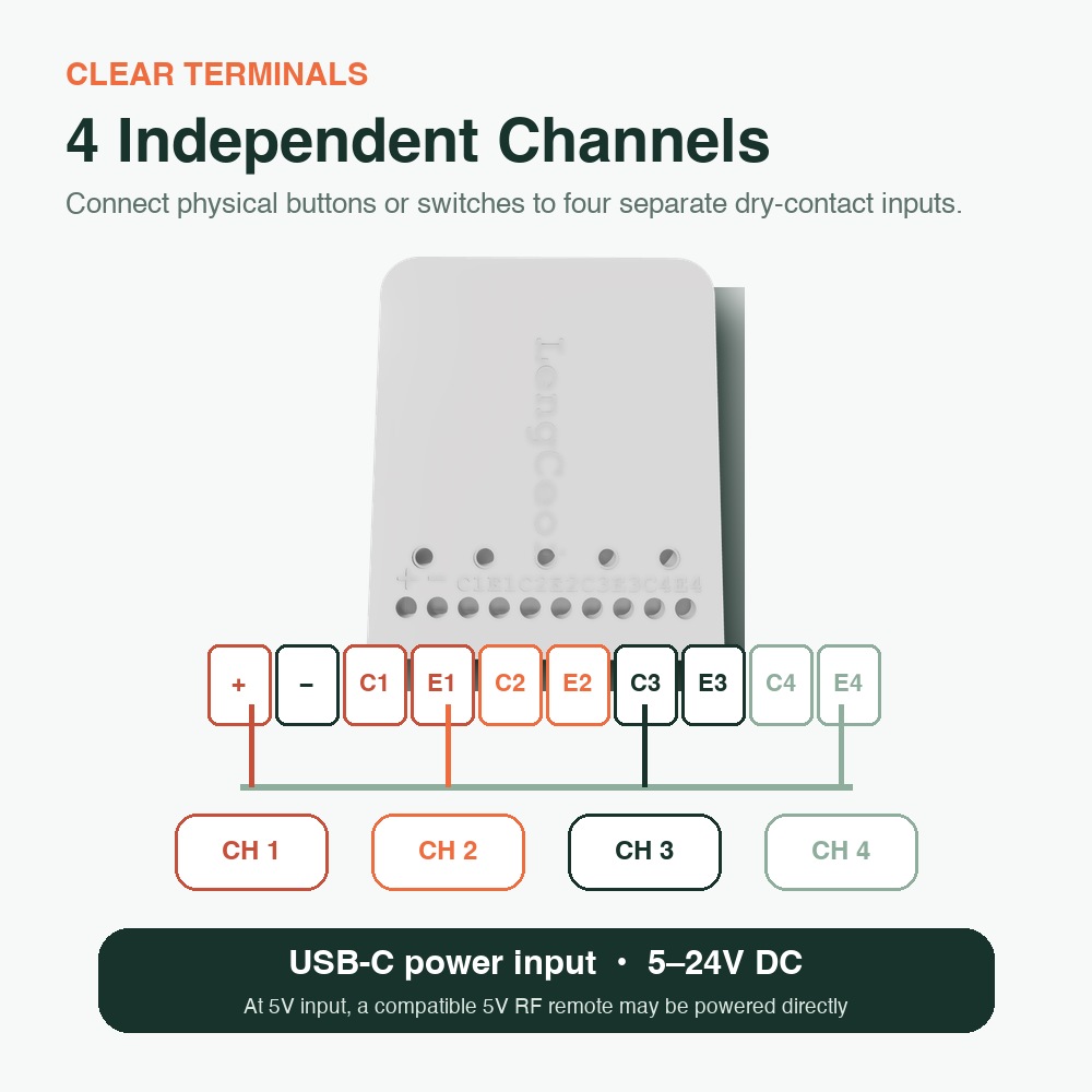 4CH Smart Dry Contact Switch C - Smart Home Hub Samsung review and price