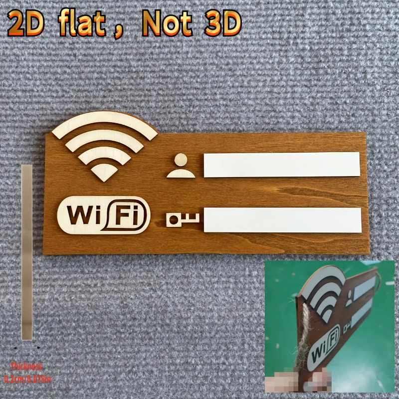 2D Wooden WiFi Password Sign w - Airbnb Smart Home review and price