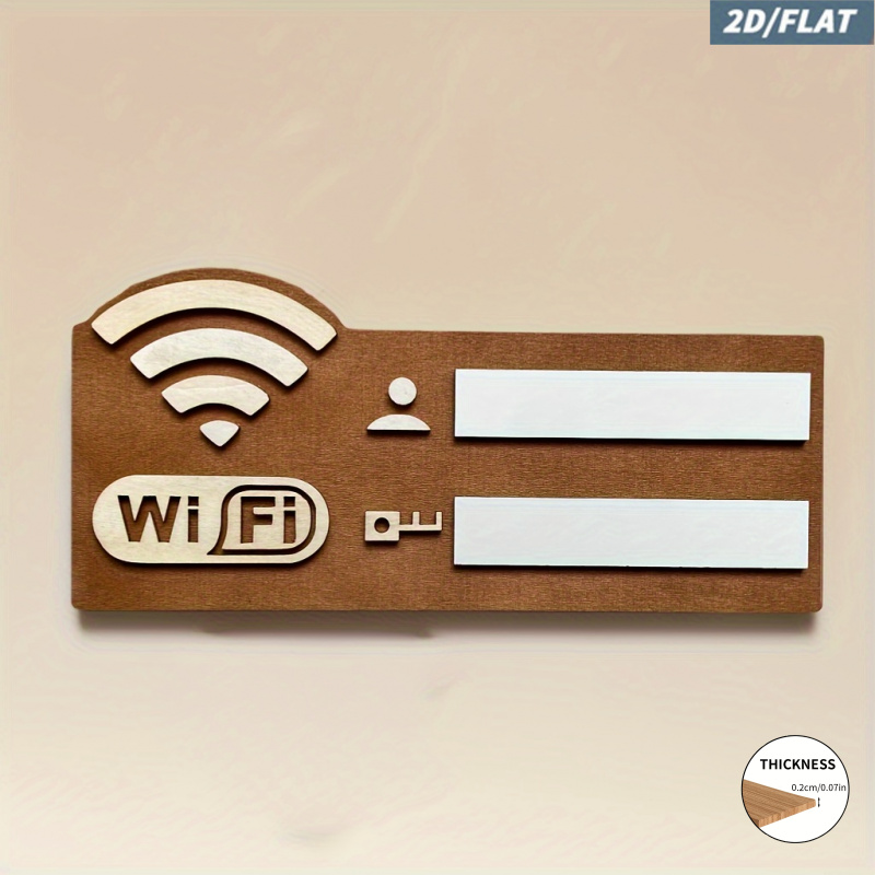 2D Wooden WiFi Password Sign w - Airbnb Smart Home review and price