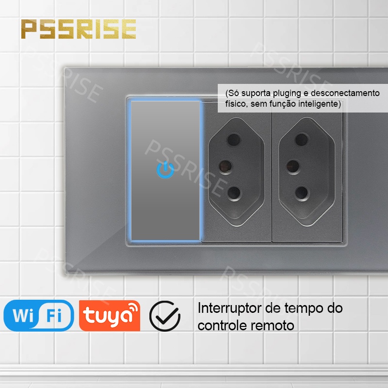 PSSRISE Grey Glass Full-paddle - Smart Wall Socket review and price