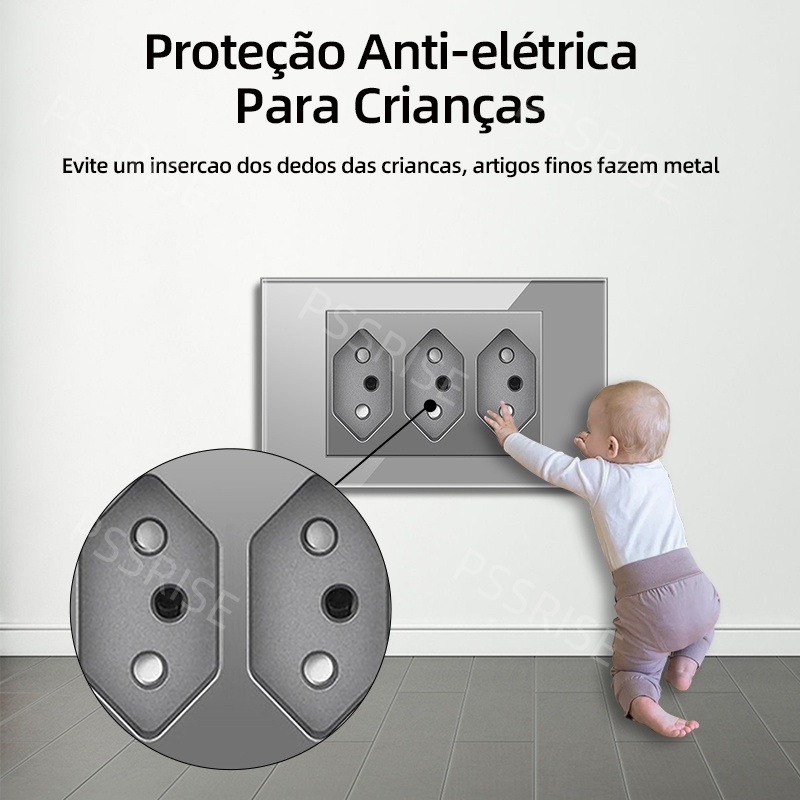 PSSRISE Grey Glass Full-paddle - Smart Wall Socket review and price