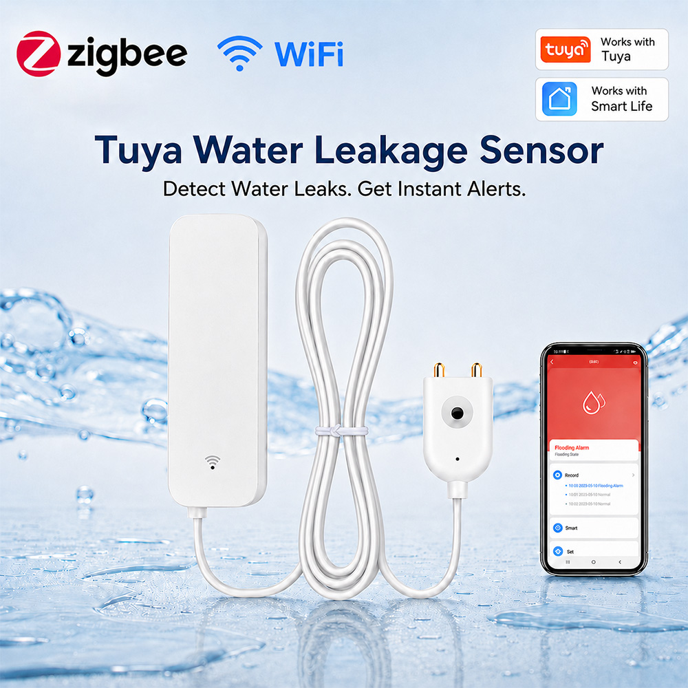 ZigBee WiFi Water Leak Sensor  - Smart Home Blog review and price