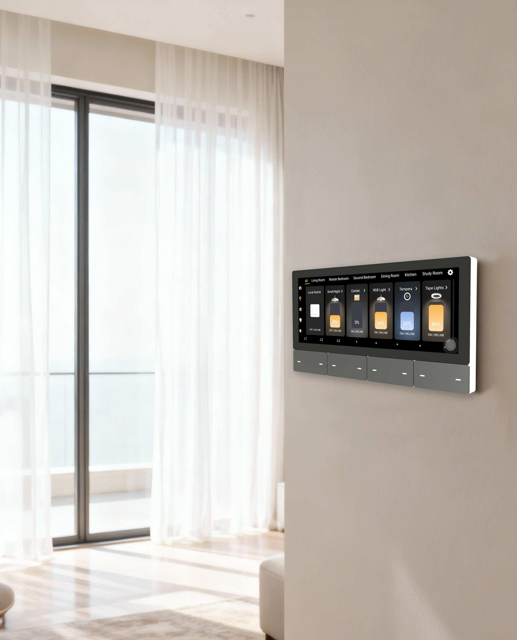 F5 Tuya UK Touch Screen Music  - Smart Home Wifi review and price
