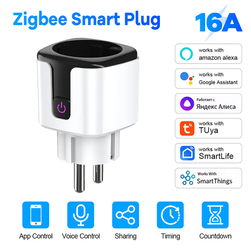 Zigbee Smart Plug 16A 20A EU P - Smart Home Group review and price