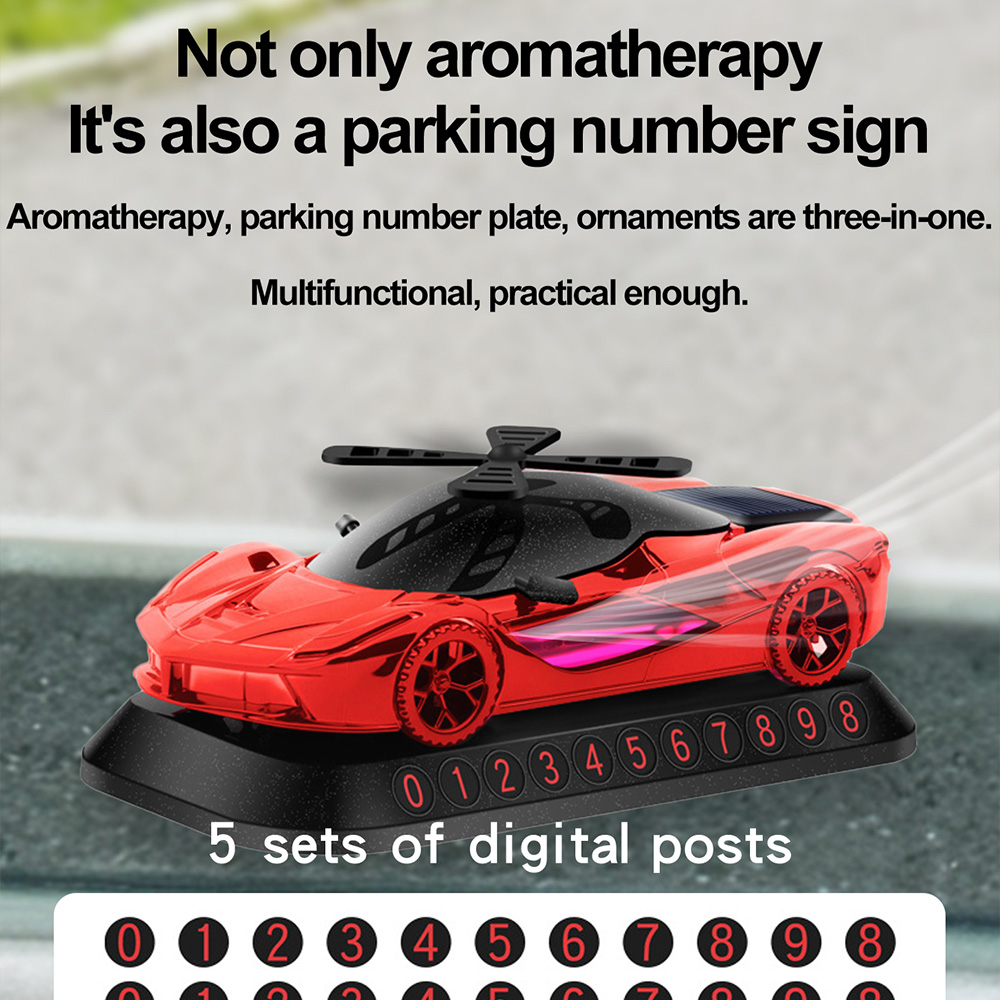 Solar car ornaments aromathera - Smart Home Interior review and price