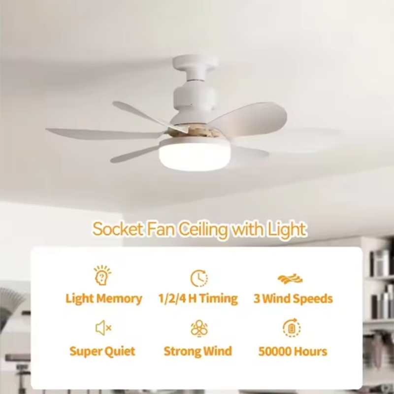 2026 Home E27 LED Ceiling Fan  - Smart Home Ventilation review and price
