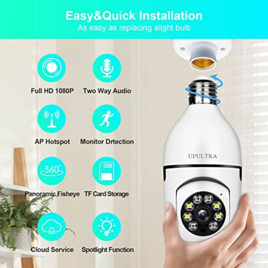 Light Bulb 1080P Security Wire - Smart Home Wifi review and price