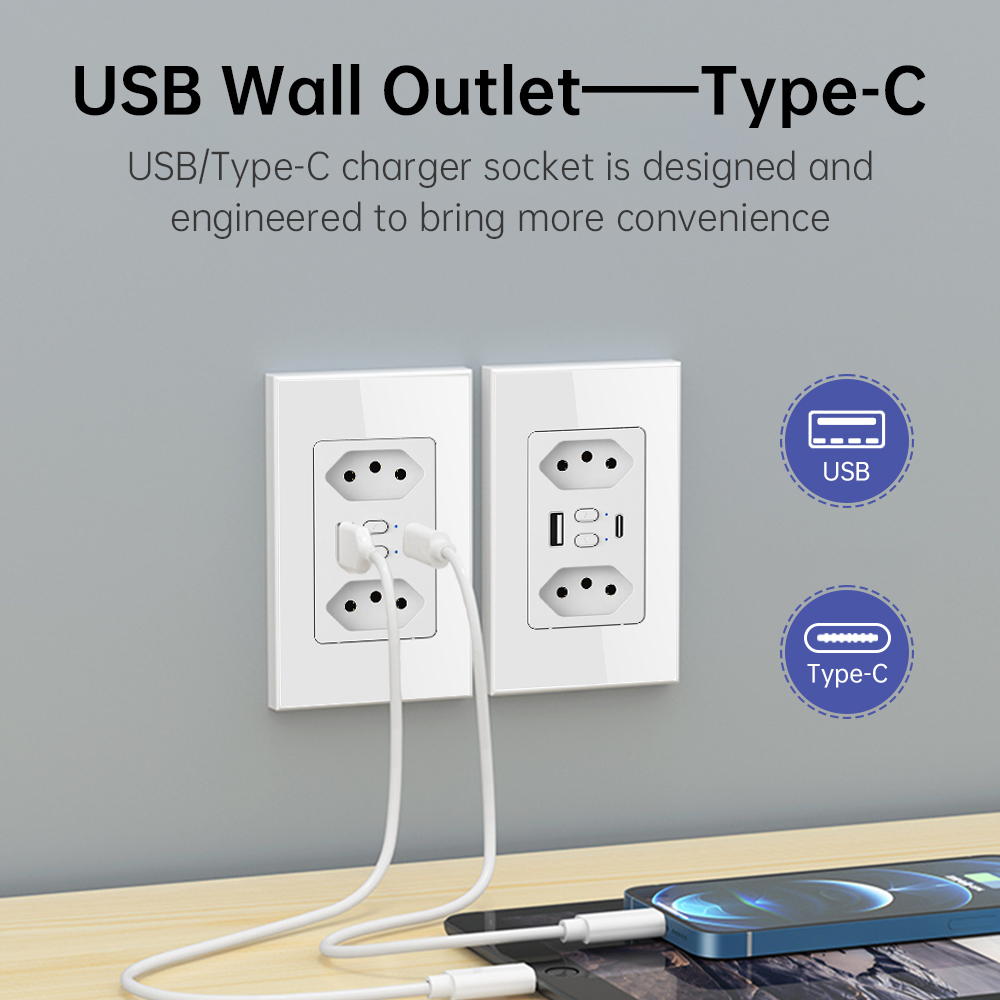 MANHOT Wifi Smart Brazil Socke - Smart Wall Socket review and price
