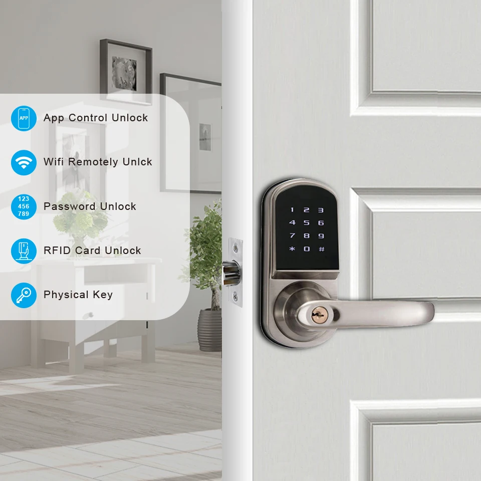 Zinc Alloy Smart Door Lock wit - Airbnb Smart Home review and price