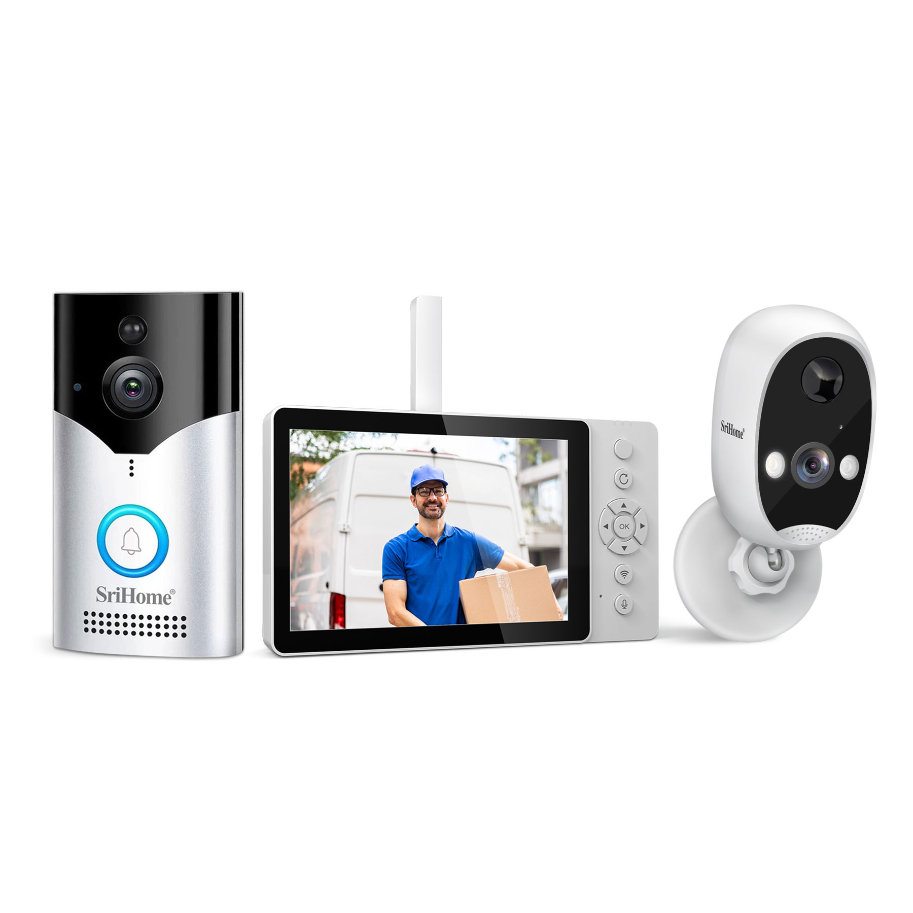 Srihome SH054+DH008 4MP 1400P  - Wifi Doorbell Camera review and price