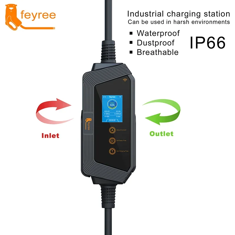 Feyree Type1 Portable EV Charg - Smart Wall Socket review and price