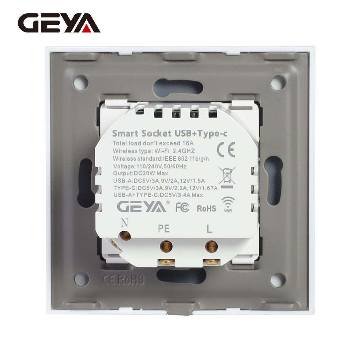 GEYA Wifi EU Socket With 20W T - Smart Home Energy Monitor review and price