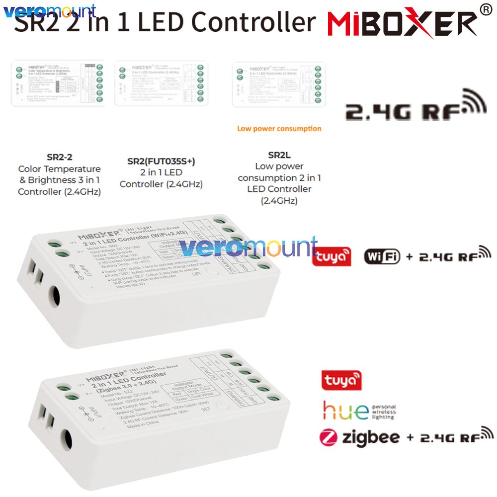 MiBoxer SR2 2.4G RF 2 in 1 SR2 - Wifi Led Dimmer review and price