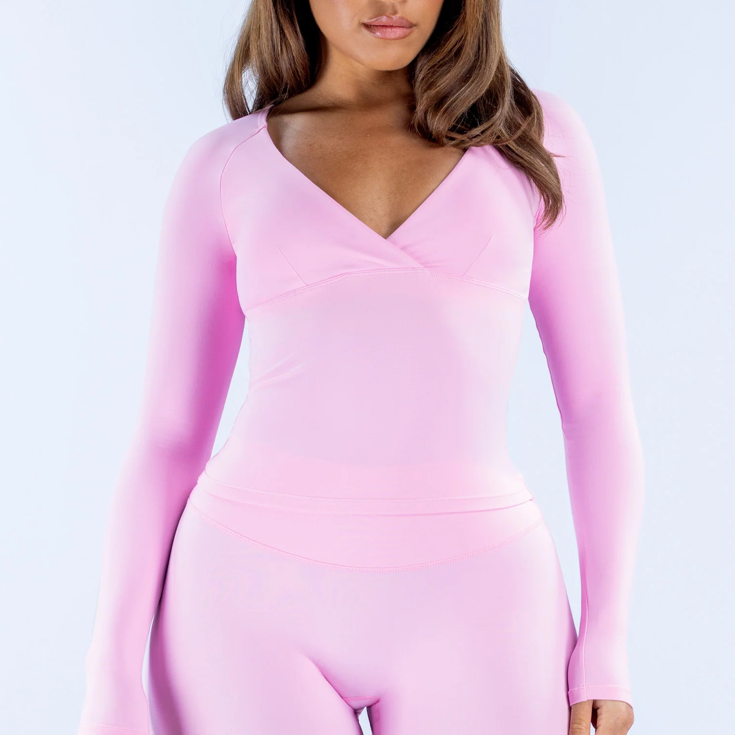 LOGO Cross V Neck Long Sleeve  - Smart Home Logo review and price